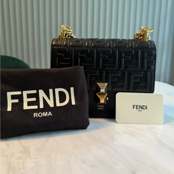 Fendi Kan I Small Leather Handbag - Picture 2 of 10